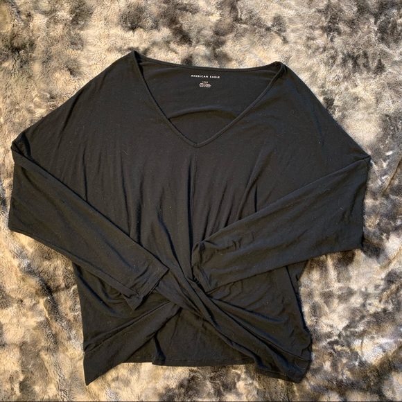 Long Sleeve Tied Top - Picture 2 of 5